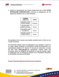 Venezuela recupera capacidad de decisión sobre CITGO y otras filiales en EEUU