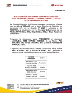 Venezuela recupera capacidad de decisión sobre CITGO y otras filiales en EEUU