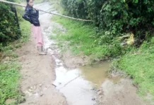 Vías en Hato Arriba, municipio Morán