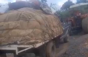 Vía entre Hato Arriba y la Cascada del Vino queda intransitable por las lluvias