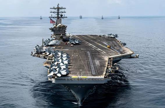 Estados Unidos despliega el portaaviones USS Nimitz en aguas del Caribe