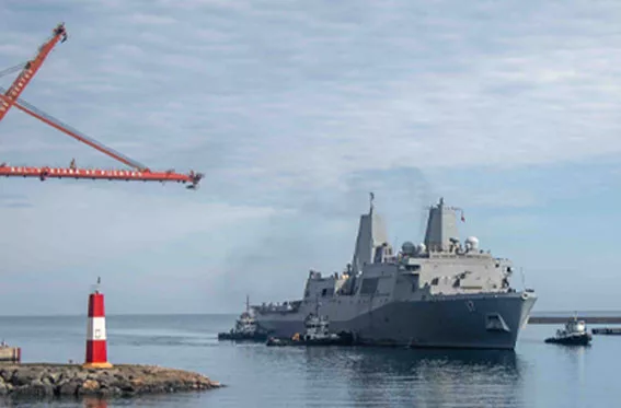 Buque estadounidense USS San Antonio arriba a La Guaira para brindar asistencia humanitaria tras sismos