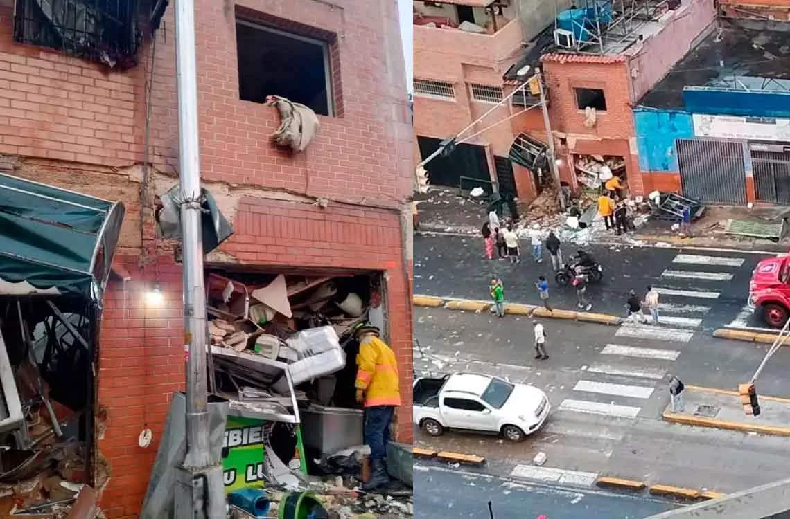 En Caracas: Fuga de gas provoca explosión y deja dos heridos