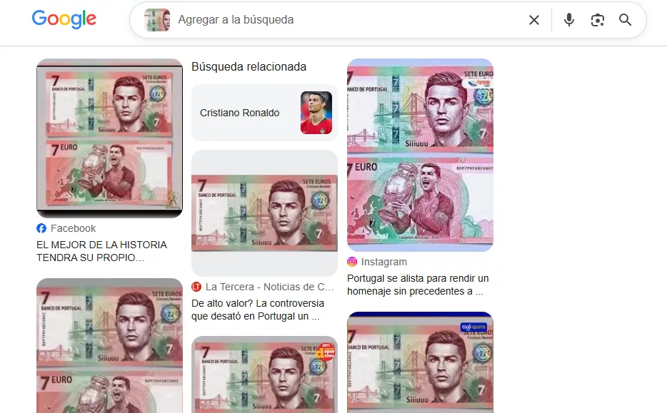 Es falso que Portugal emitió un billete de 7 euros en honor a Cristiano Ronaldo