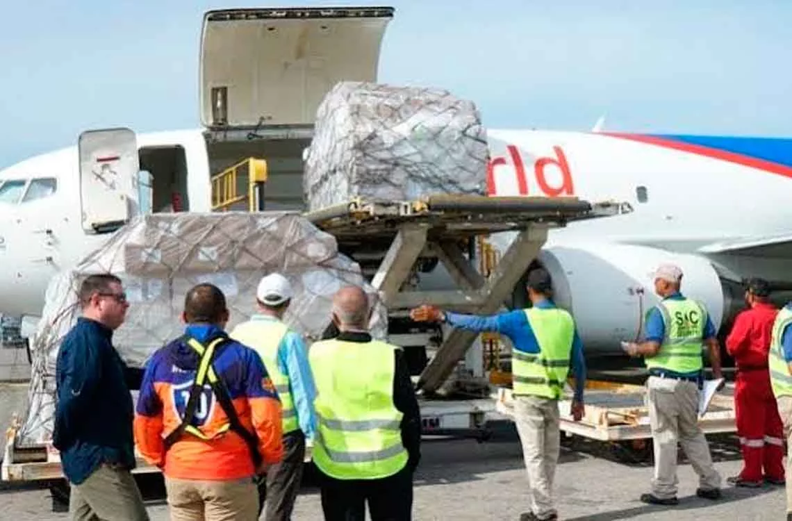 Venezuela recibe cinco toneladas de medicinas enviadas por Egipto como ayuda humanitaria