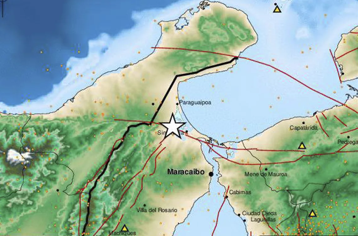Funvisis reporta sismo de magnitud 2.9 al noroeste de Sinamaica en el estado Zulia