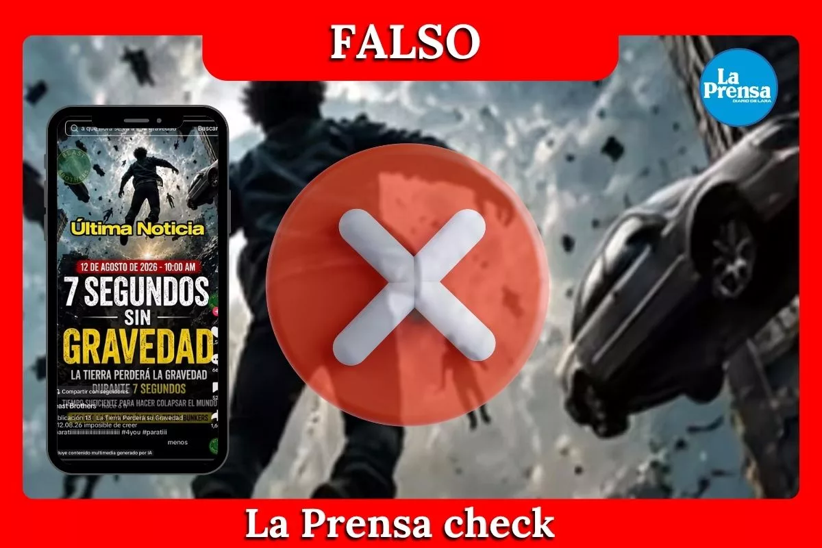 Es falso que la Tierra perderá la gravedad por 7 segundos este 12 de agosto de 2026