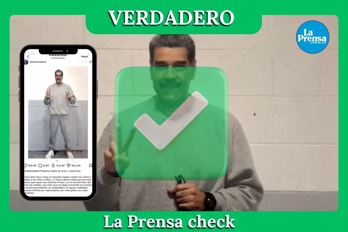 ¿Son reales las fotografías de Nicolás Maduro en la cárcel?