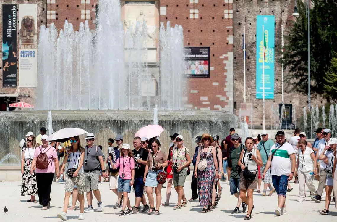 Alerta roja en 25 ciudades de Italia por ola de calor