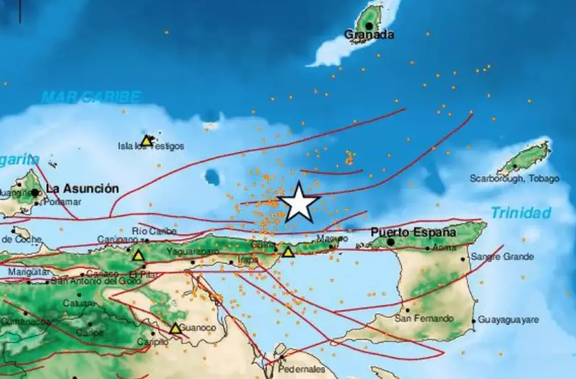 Se registró un sismo de magnitud 3.5 en el estado Sucre durante la madrugada de este viernes