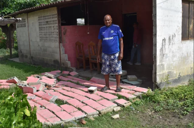 Un señor perdió su vivienda en el municipio Veroes en Yaracuy tras el sismo