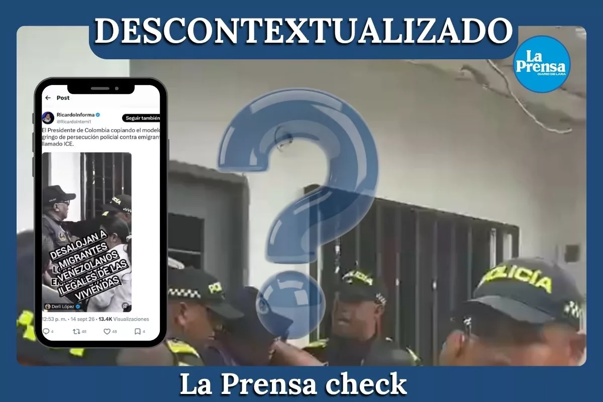 Video que muestra desalojos al estilo ICE de migrantes venezolanos en Colombia, está descontextualizado