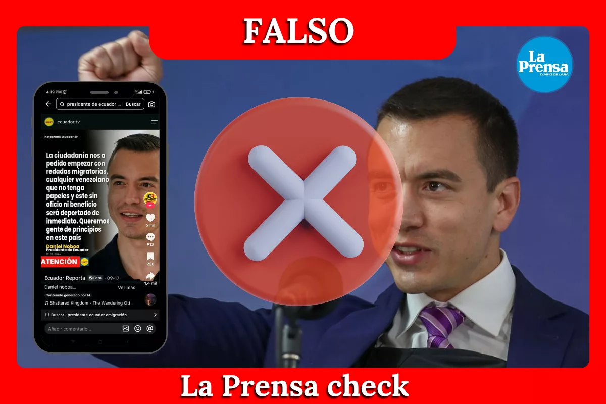 Es falso que en Ecuador inicien redadas contra migrantes venezolanos