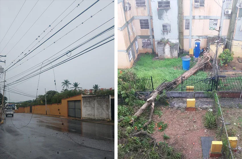 Viviendas afectadas en Lara por voladura de techos, anegaciones y fallas eléctricas tras intensas lluvias