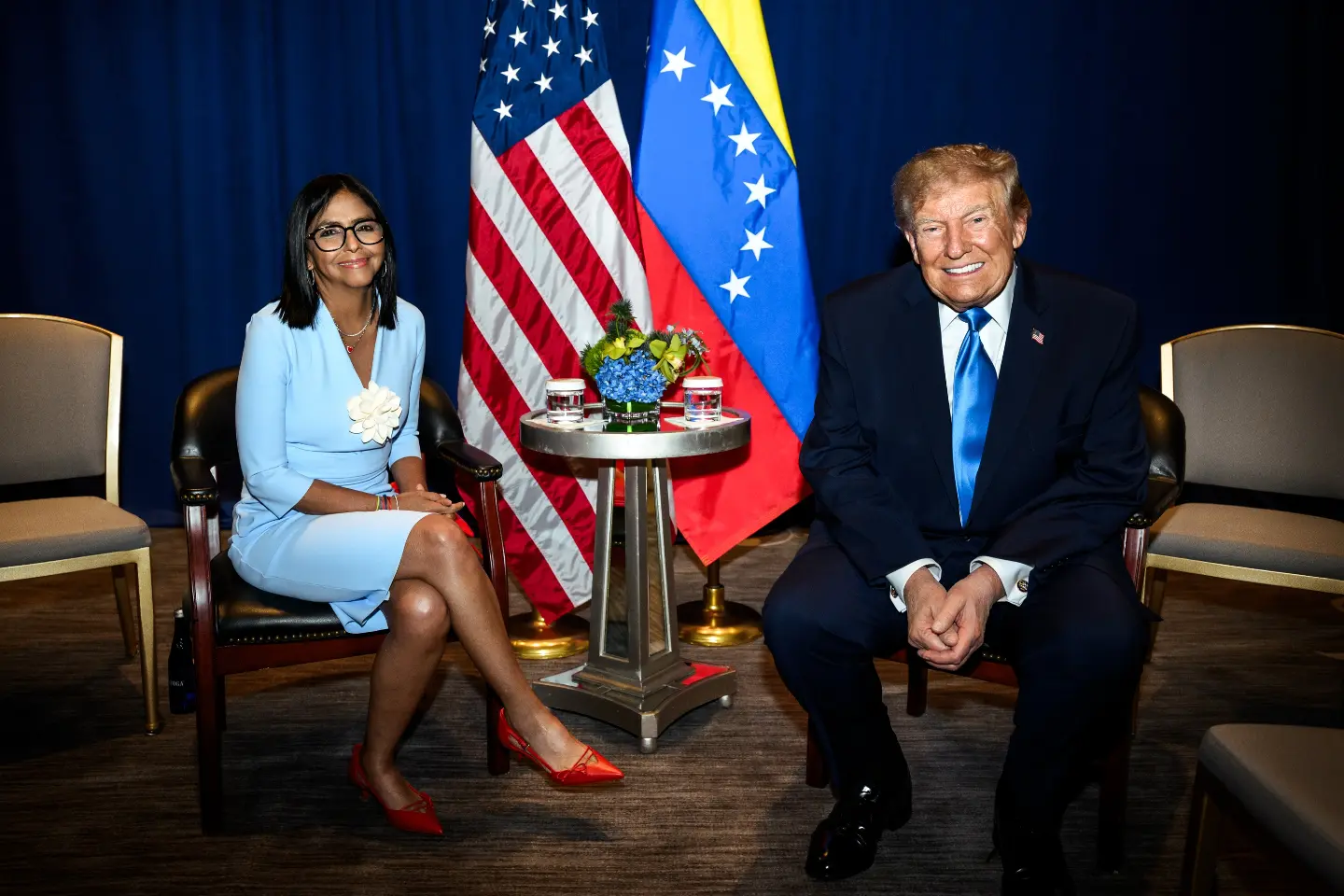 Reunión en Nueva York: Donald Trump y Delcy Rodríguez se encuentran en el marco de la ONU