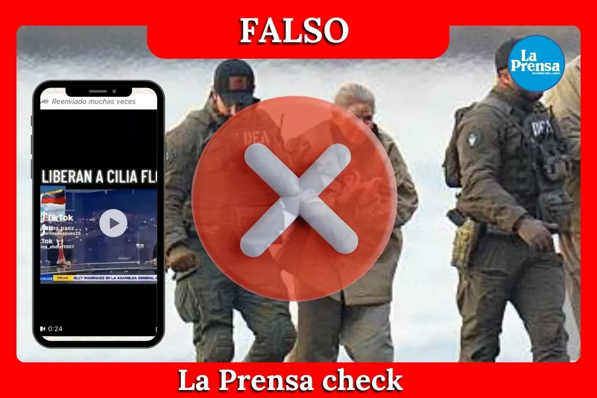 Es falso que Cilia Flores haya sido liberada por Estados Unidos