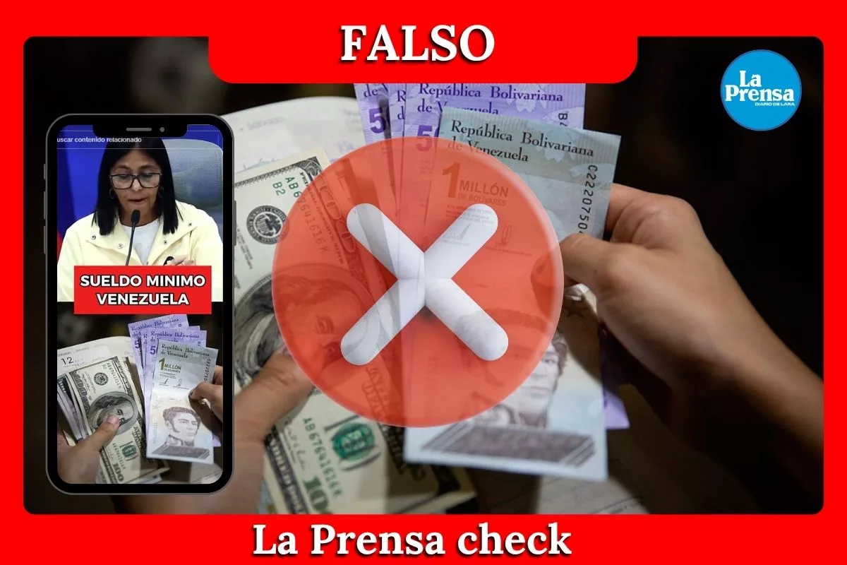 Es falso que Delcy Rodríguez anunció que el salario mínimo será de $500 a partir del 1° de diciembre