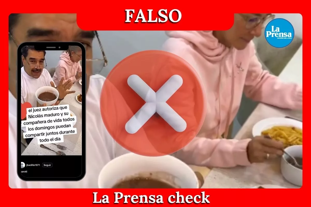 Es falso que el juez que lleva el caso de Nicolás Maduro, autorizó que él y su esposa, Cilia Flores, puedan compartir todos los domingos