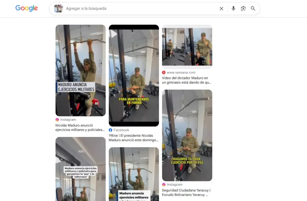 Una revisión en Google permite confirmar que el video es real pero no actual Una revisión en Google permite confirmar que el video es real pero no actual