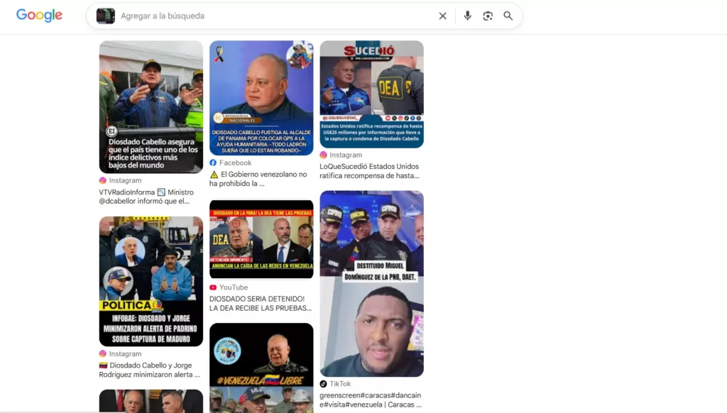 Una búsqueda en Google Lens confirma que las imágenes han sido descontextualizadas