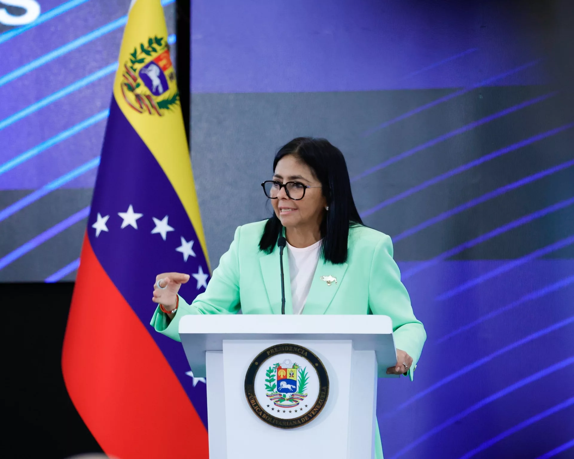 Delcy Rodríguez anunció la reforma del Sistema Eléctrico Nacional para permitir la participación del sector privado