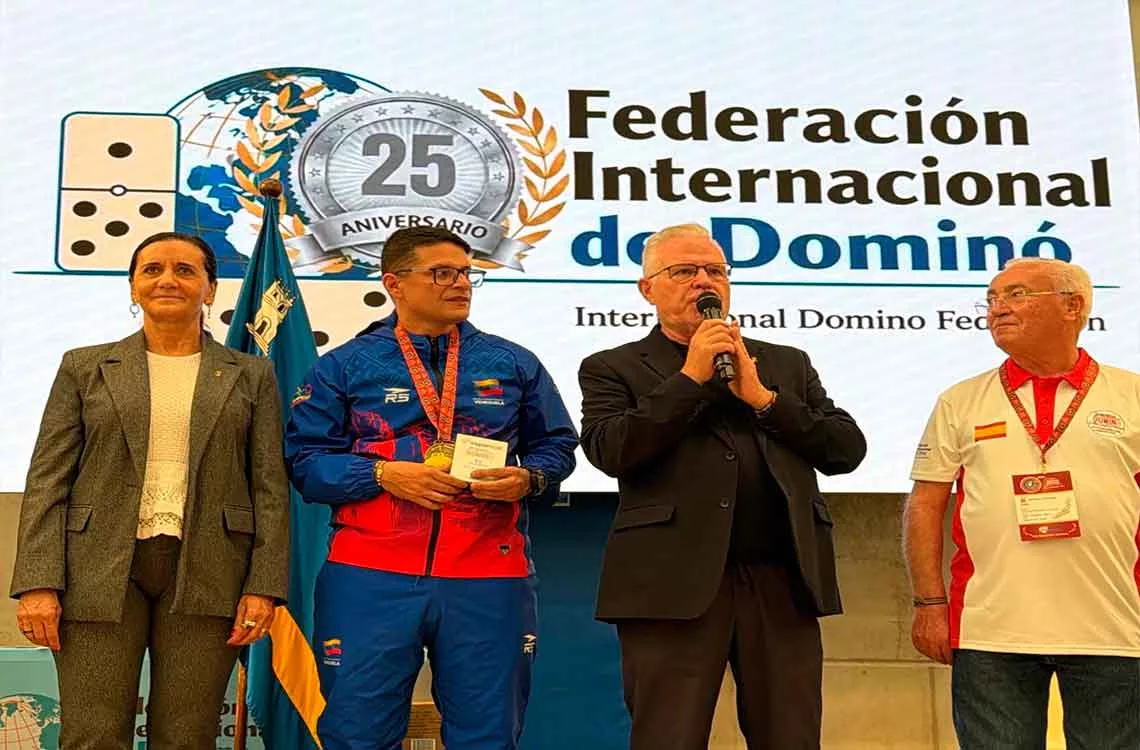 Carlos Marquina se coronó bicampeón en el Mundial de Dominó 2026