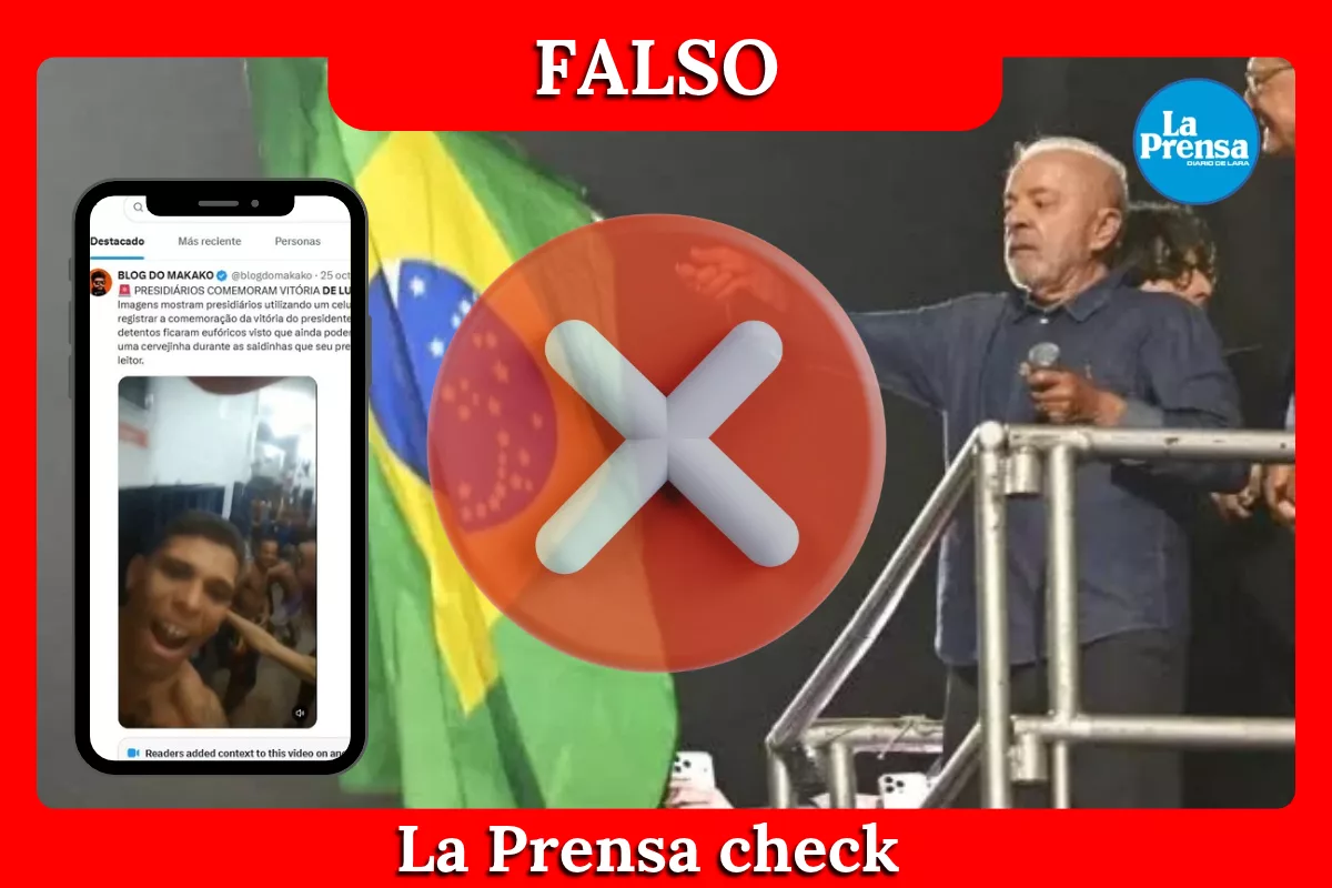 Este video no muestra a presos en Brasil celebrando la victoria de Luiz Ignacio Lula Da silva