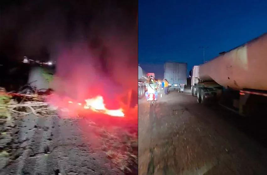 Habitantes de La Piedra protestan por fallas en distribución de agua y cortes de electricidad